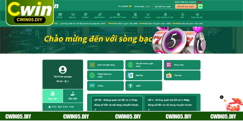 Bật mí chi tiết điều kiện nạp tiền CWIN trực tuyến là gì?