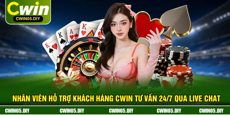 Nhân viên hỗ trợ khách hàng CWIN tư vấn 24/7 qua live chat